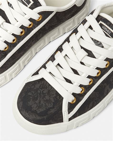 versace shoes high top|versace greca barocco print sneakers.